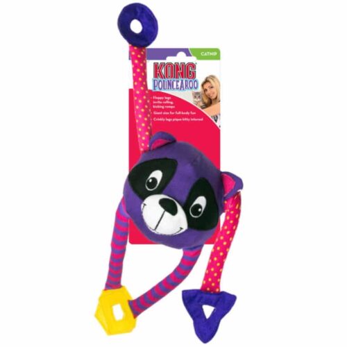 Kong Pouncearoo Raccoon cat toy with packaging