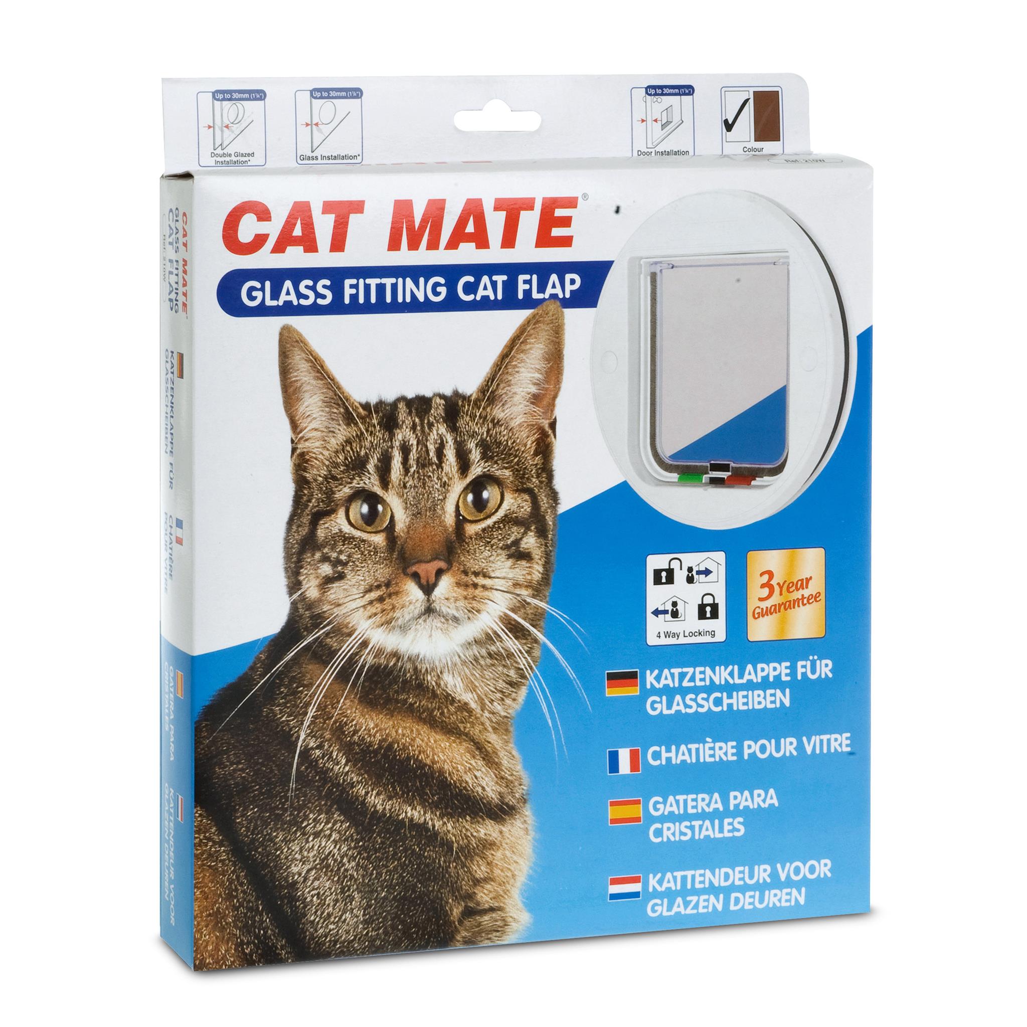 Cat Mate Cat Door Glass Fitting - White - Petworkz
