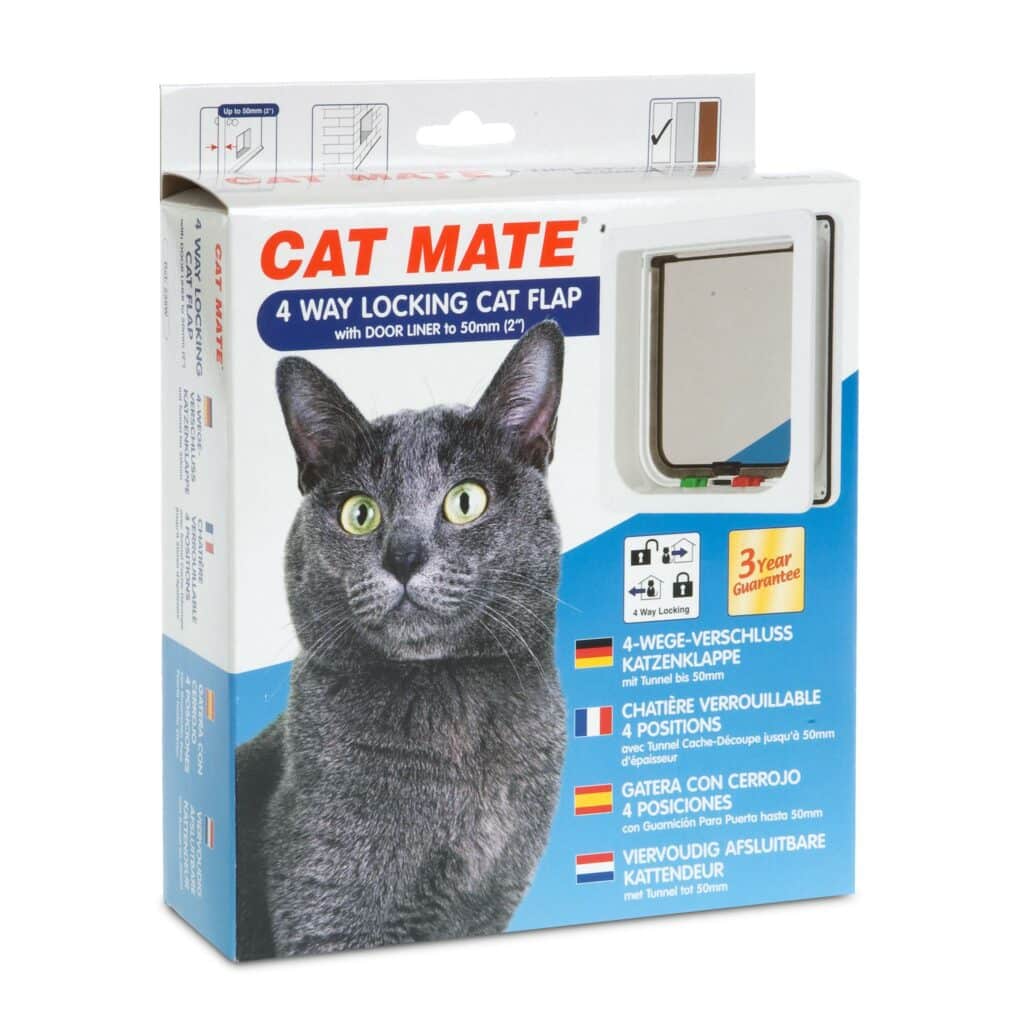 Cat Mate Cat Door Locking with Liner White Petworkz