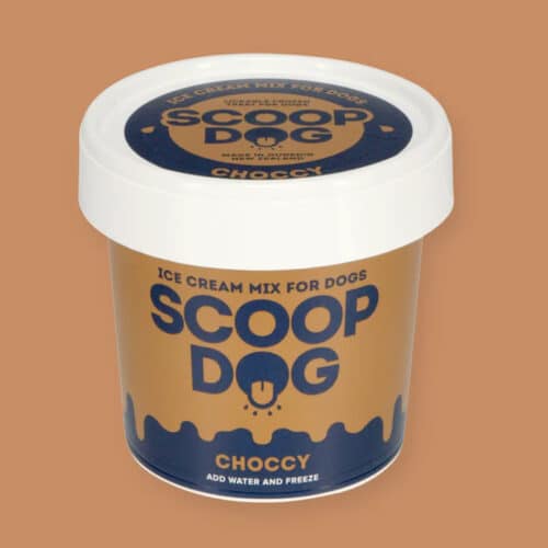 Scoop Dog choccy ice cream tub