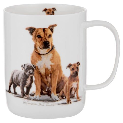 Puppy Love Staffy Terrier Mug by Ashdene 400ml