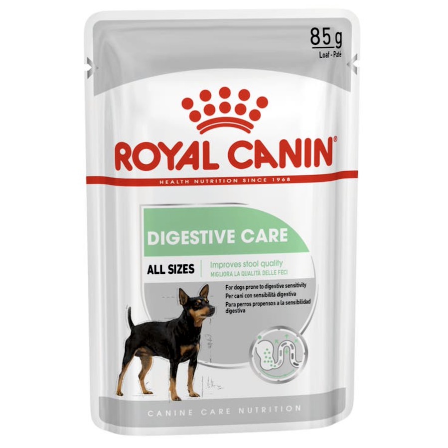 Royal Canin Dog Digestive Care Loaf Wet Food 85g front of pouch